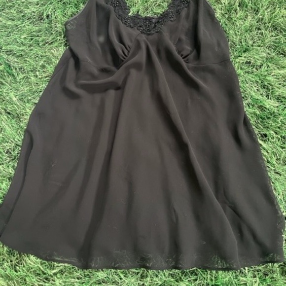 Black embroidered Slip Dress (never worn) - Picture 1 of 3